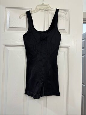 Gymshark Black Ribbed Corset Seamless Bodysuit